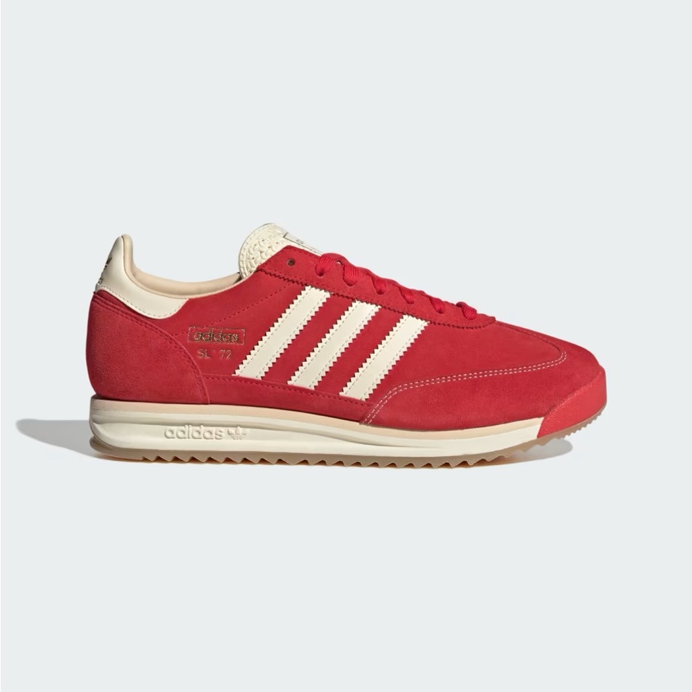 Adidas Red SL-72 Retro Trainer Sneakers